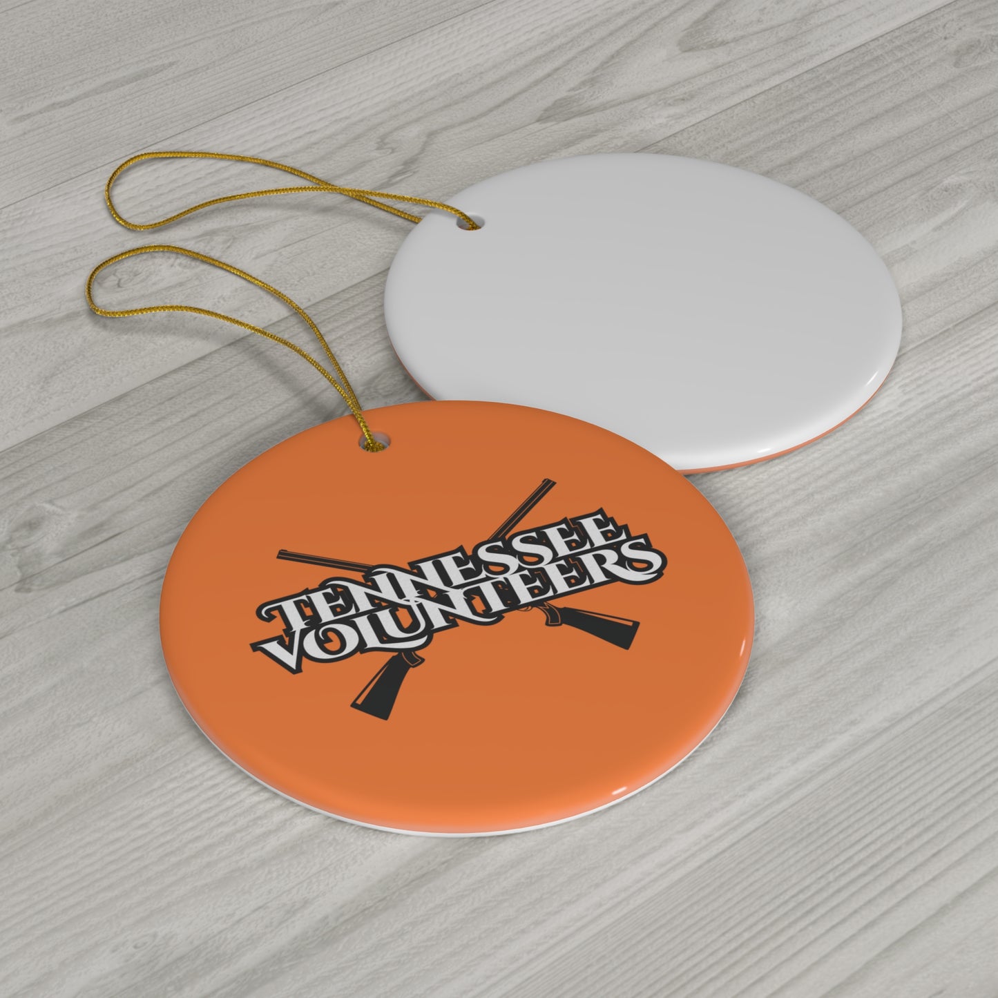 Tennessee Rifles Ceramic Ornament - Orange