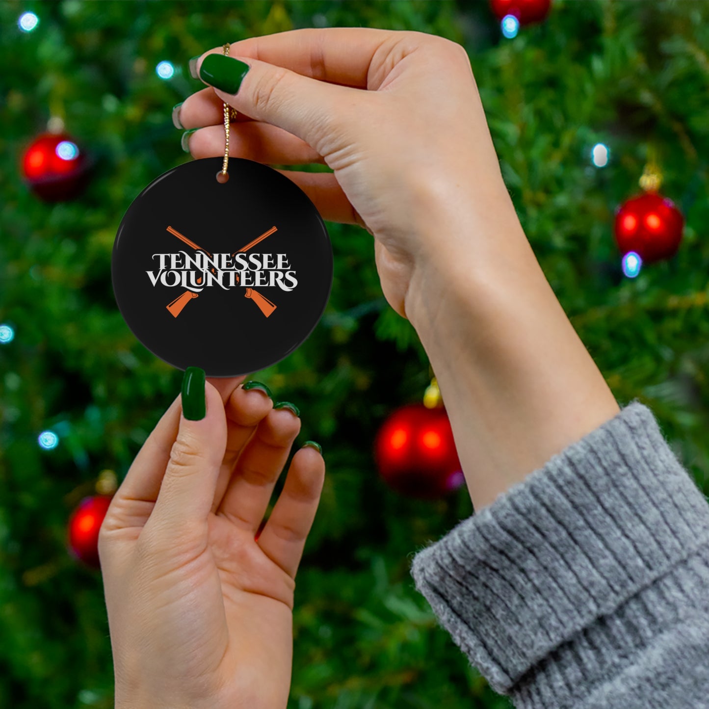 Tennessee Rifles Ceramic Ornament - Black