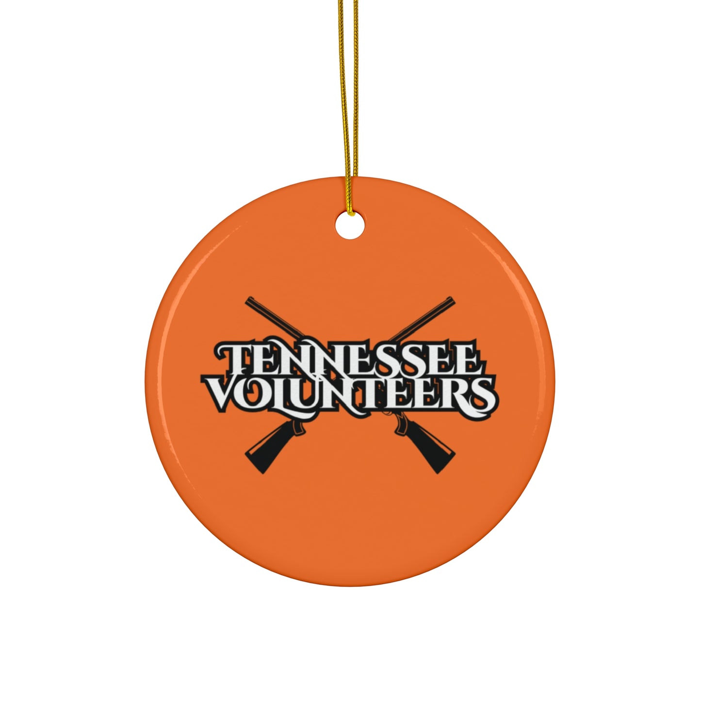 Tennessee Rifles Ceramic Ornament - Orange