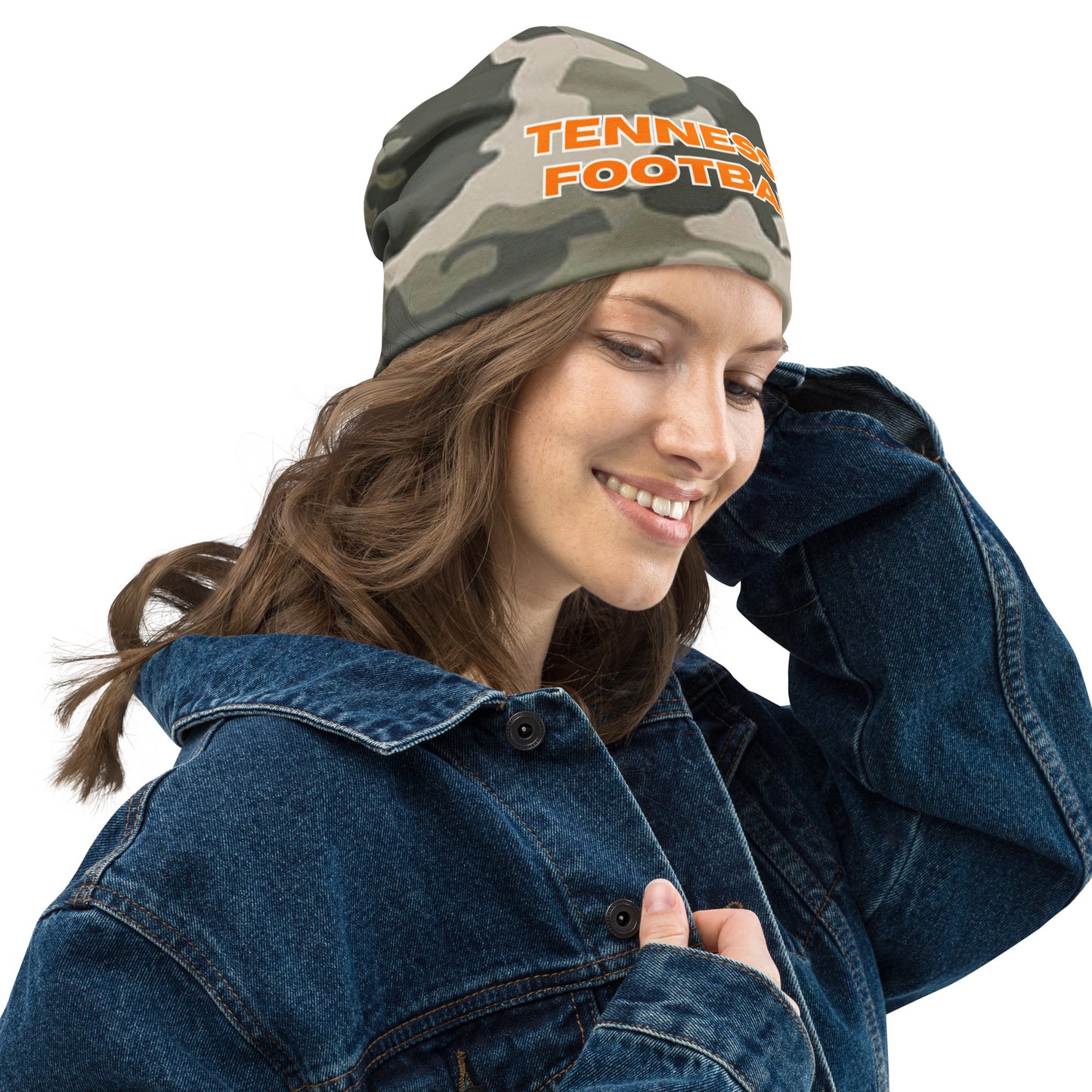 Tennessee Football Camo All-Over Print Beanie