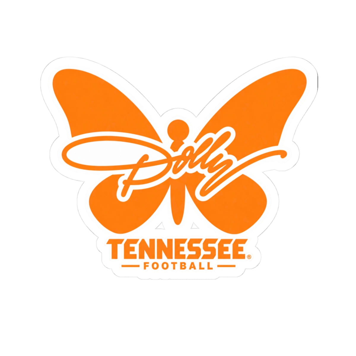 Butterfly Dolly Sticker