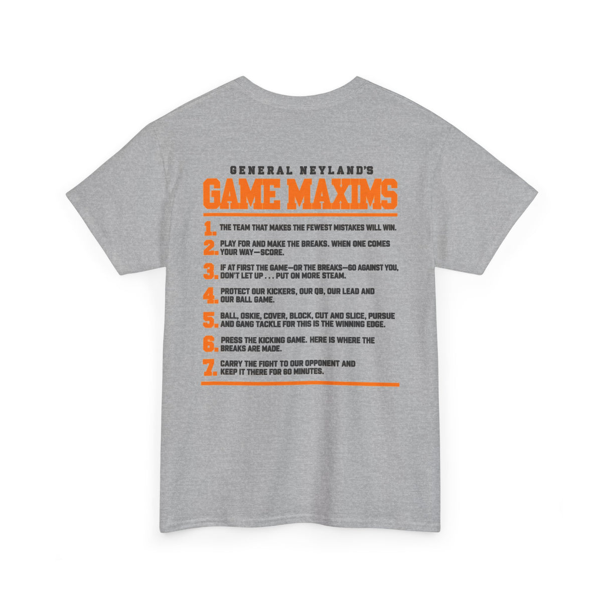 General Neyland’s Game Maxims Tee