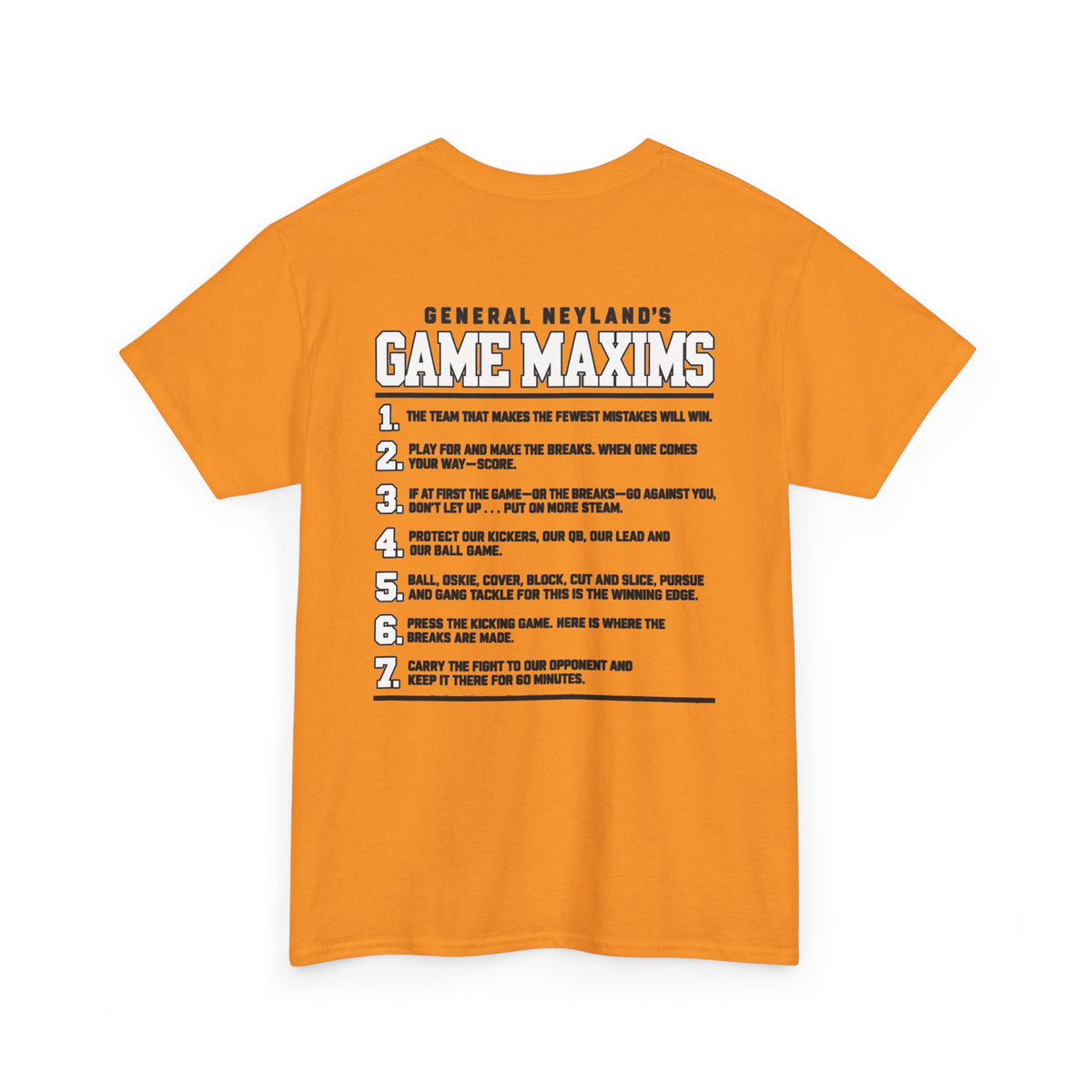 General Neyland’s Game Maxims Tee