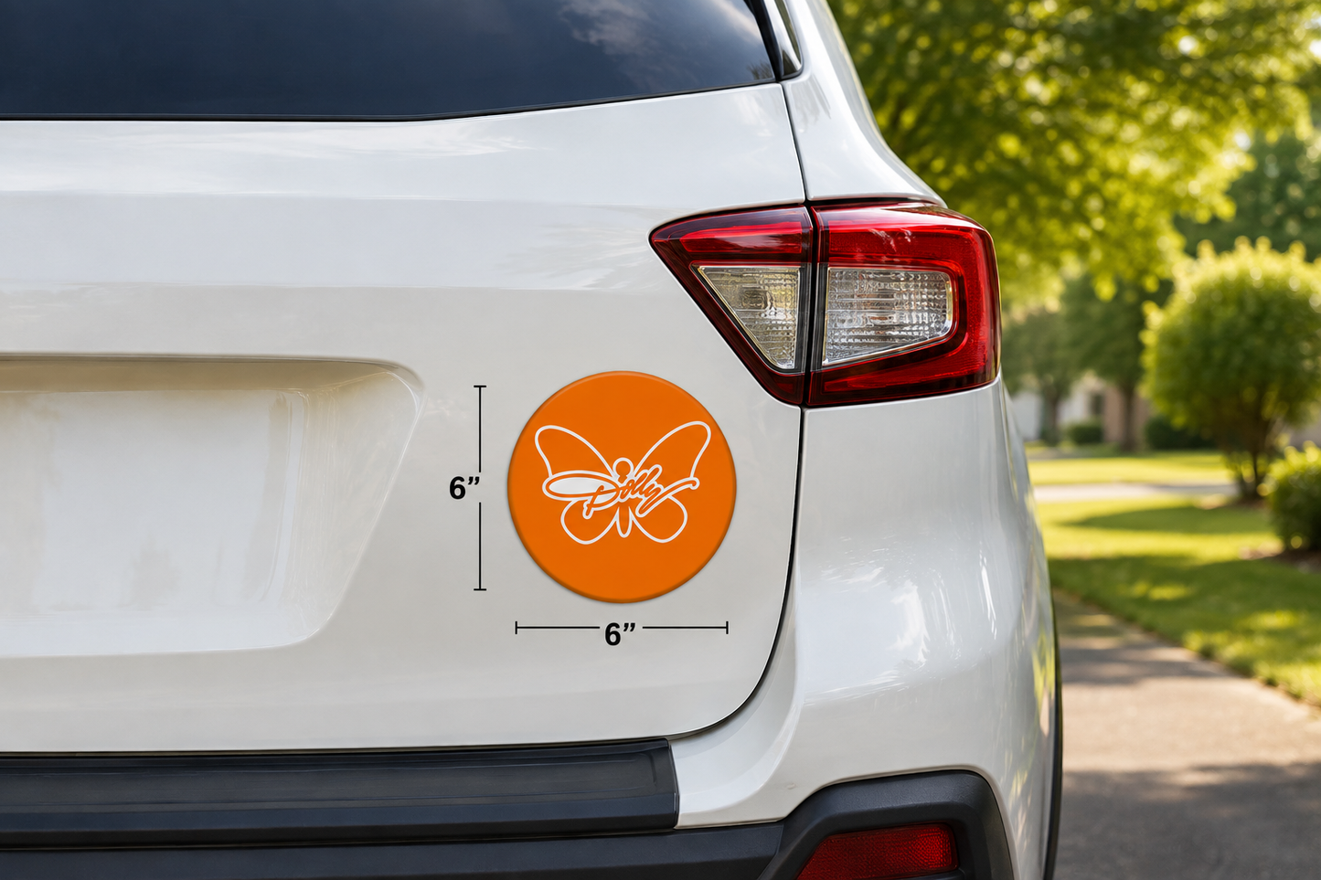 Butterfly Dolly Car Magnet